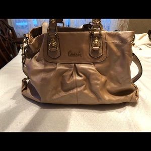 Coach Bag Ashley  Leather Satchel-Brown